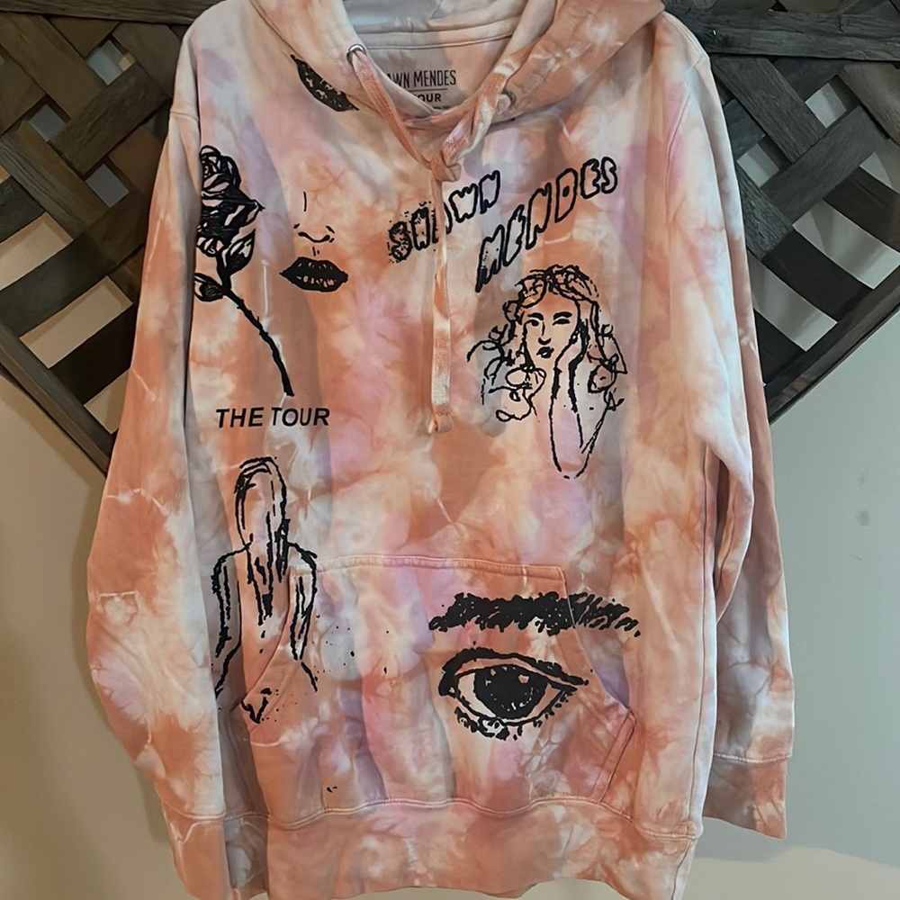 Shawn Mendes The Tour Tie-Dye Hoodie Unisex Size Small Great Condition!!